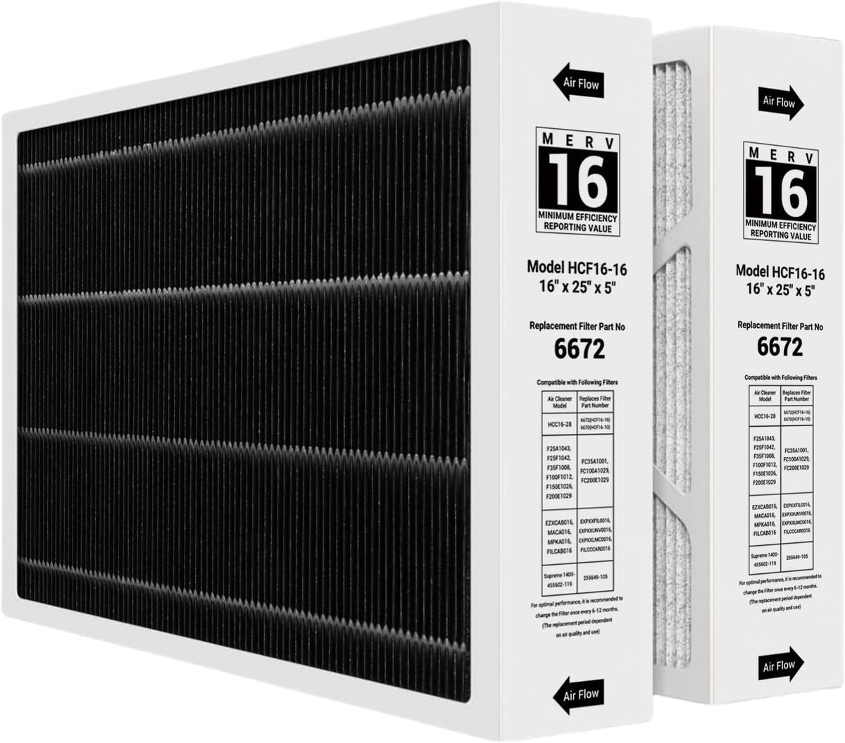 Foglapius 6672 filter packaged for easy Lennox replacement.