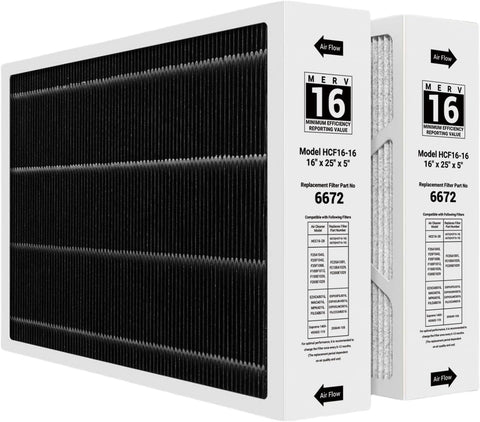 Foglapius 6672 filter packaged for easy Lennox replacement.