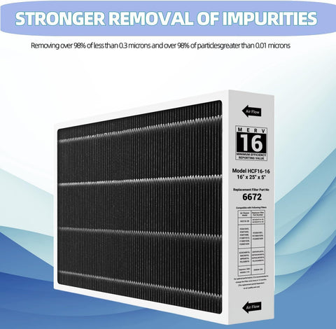 Lennox-compatible Foglapius 6672 label confirms fit and replacement interval.