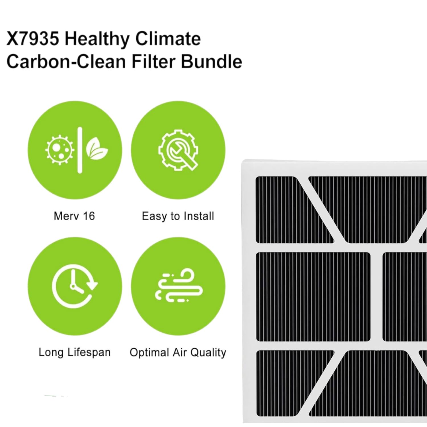 Foglapius X7935 high-pleat filtration visual showing impurity capture.