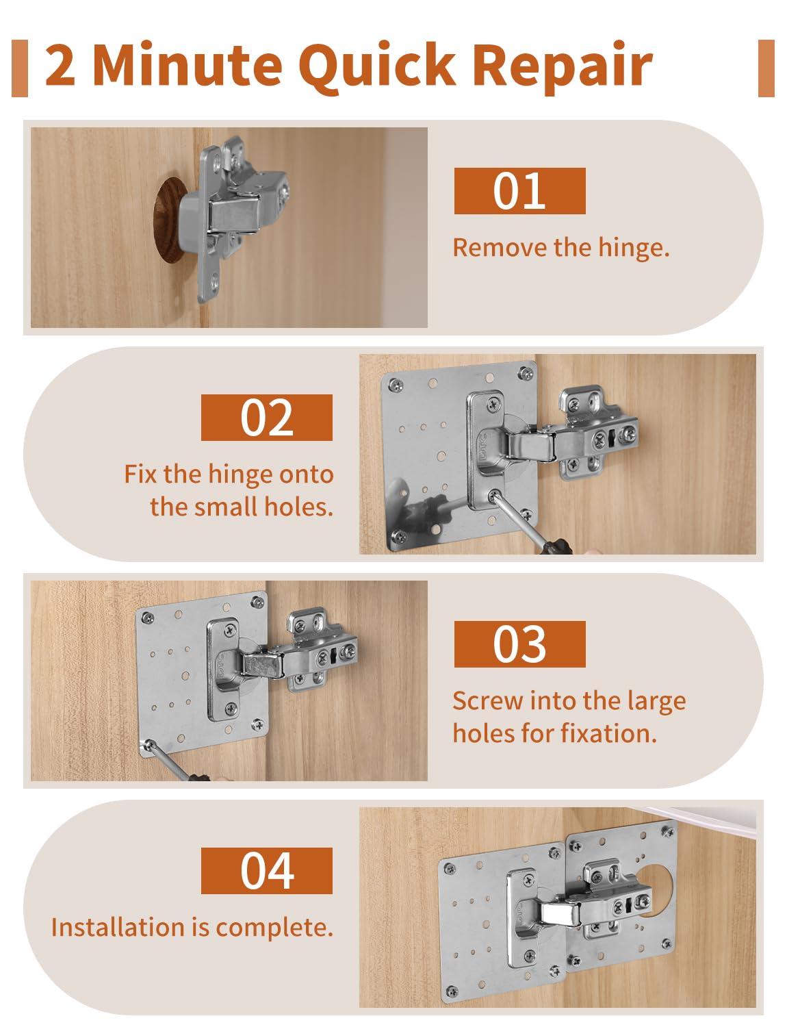 FOGZUVR screw pack 120 pieces supports secure plate-to-door installation.