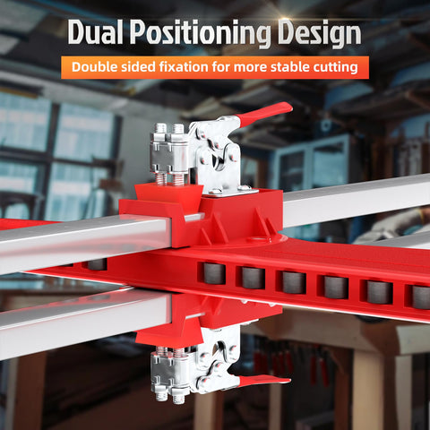 Foldable Drywall Cutter 19 steel wheels ensure accurate alignment.
