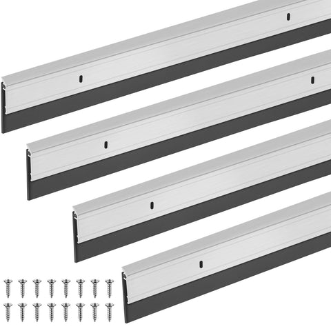 FoldTier four-piece door sweeps package for easy replacement