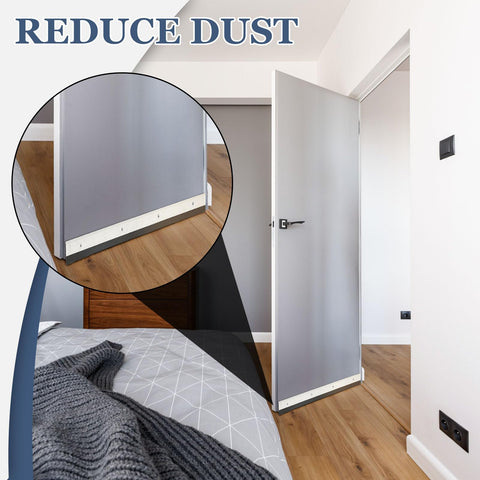 FoldTier door sweep shown on multiple doors shows versatility