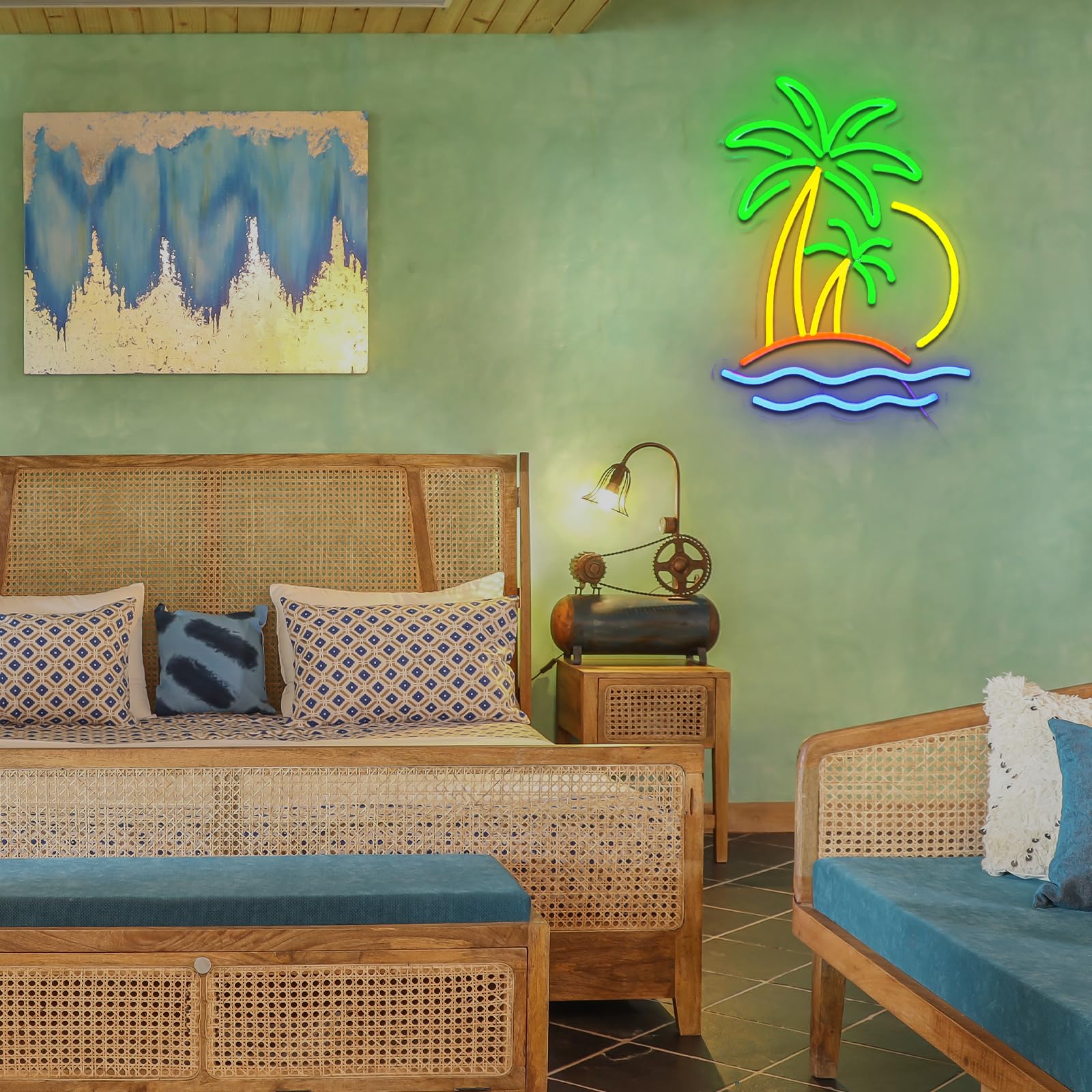 Folkive Silicone LED neon on acrylic backing stays cool and durable.