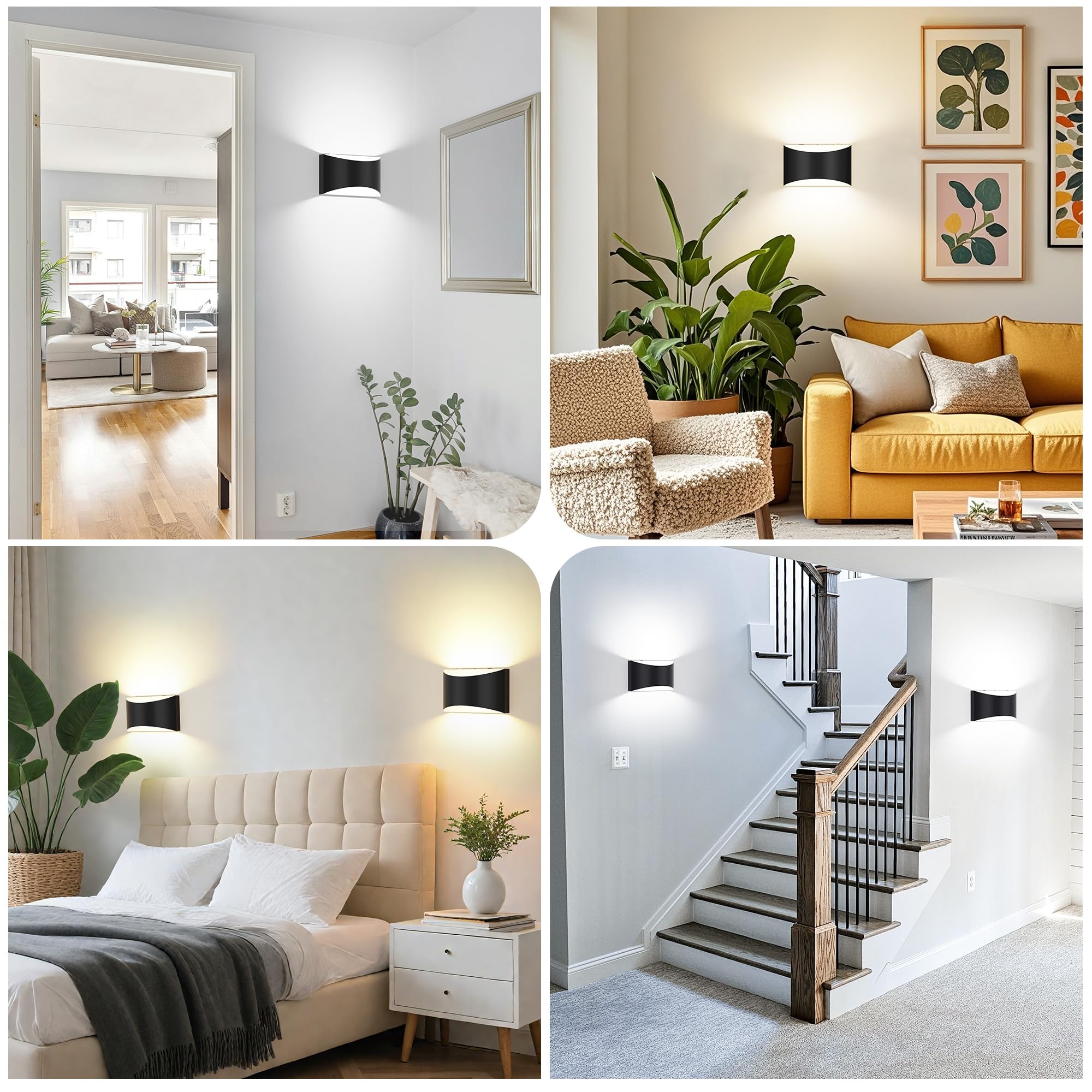 FOLKSMATE battery-powered sconce delivering up to extended hours of use