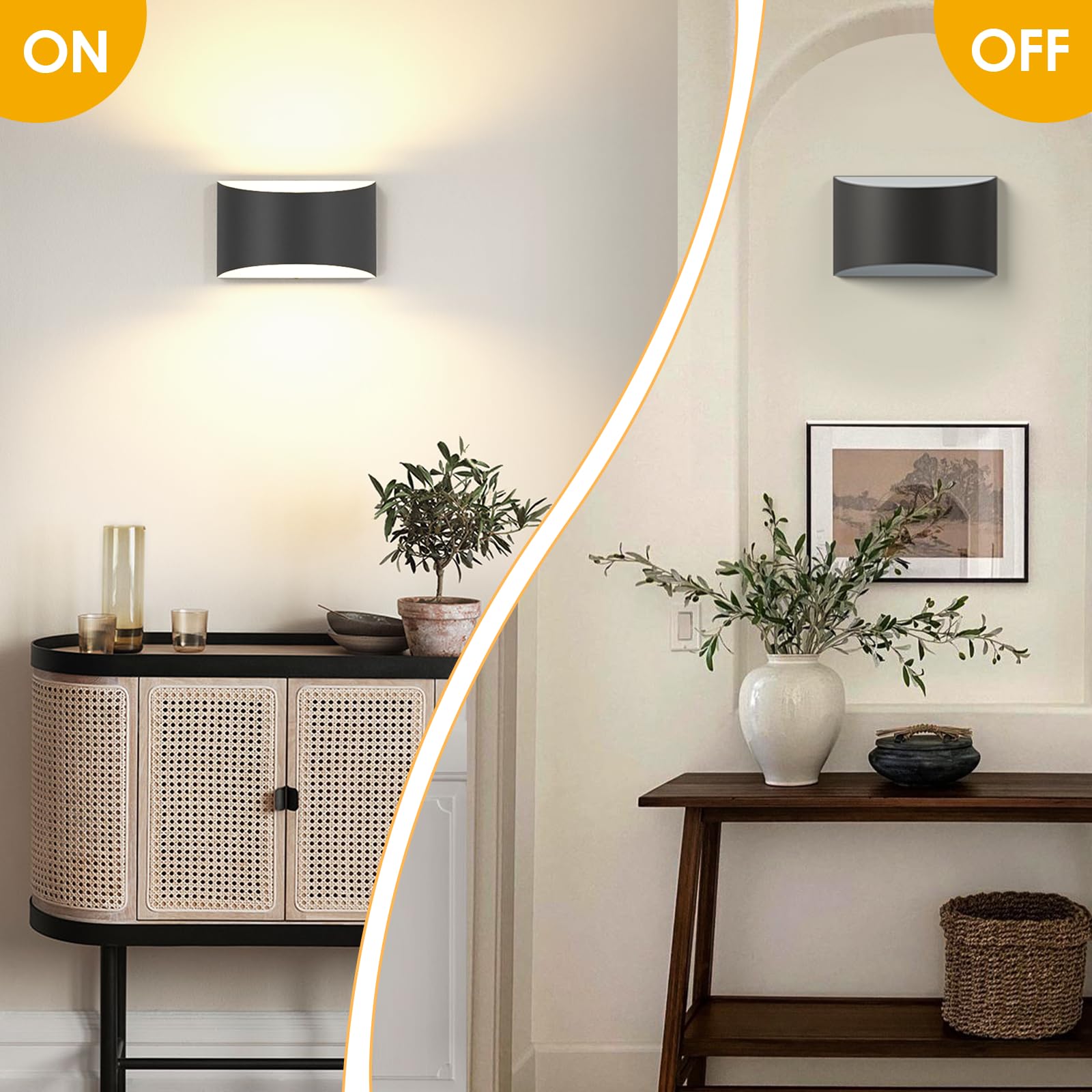 FOLKSMATE bedroom and living room ambiance with warm glow