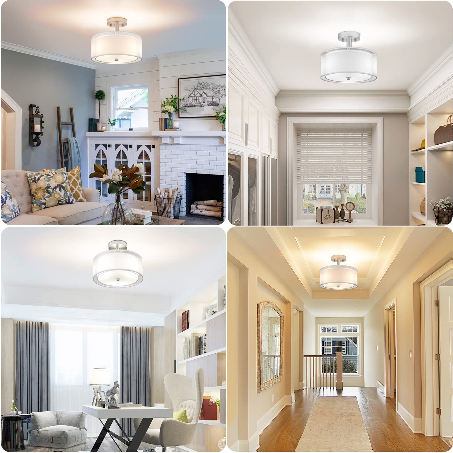 FOLKSMATE compatible with LED, CFL, incandescent bulbs for flexible ambiance.