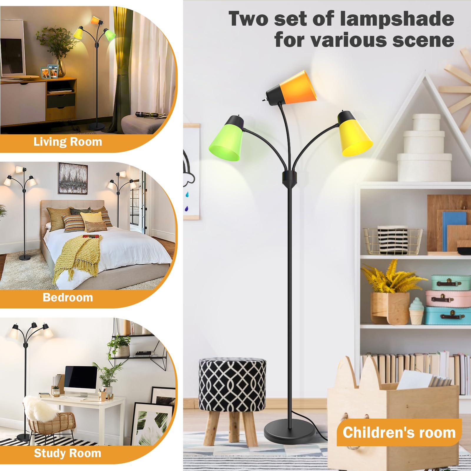 FOLKSMATE color shades suit kid rooms.