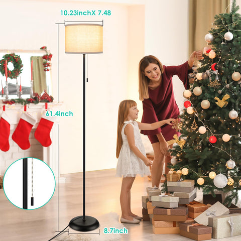 FOLKSMATE floor lamp with E26 base accepts standard bulbs