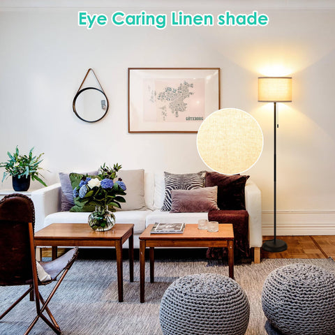 FOLKSMATE floor lamp easy, tool-free assembly