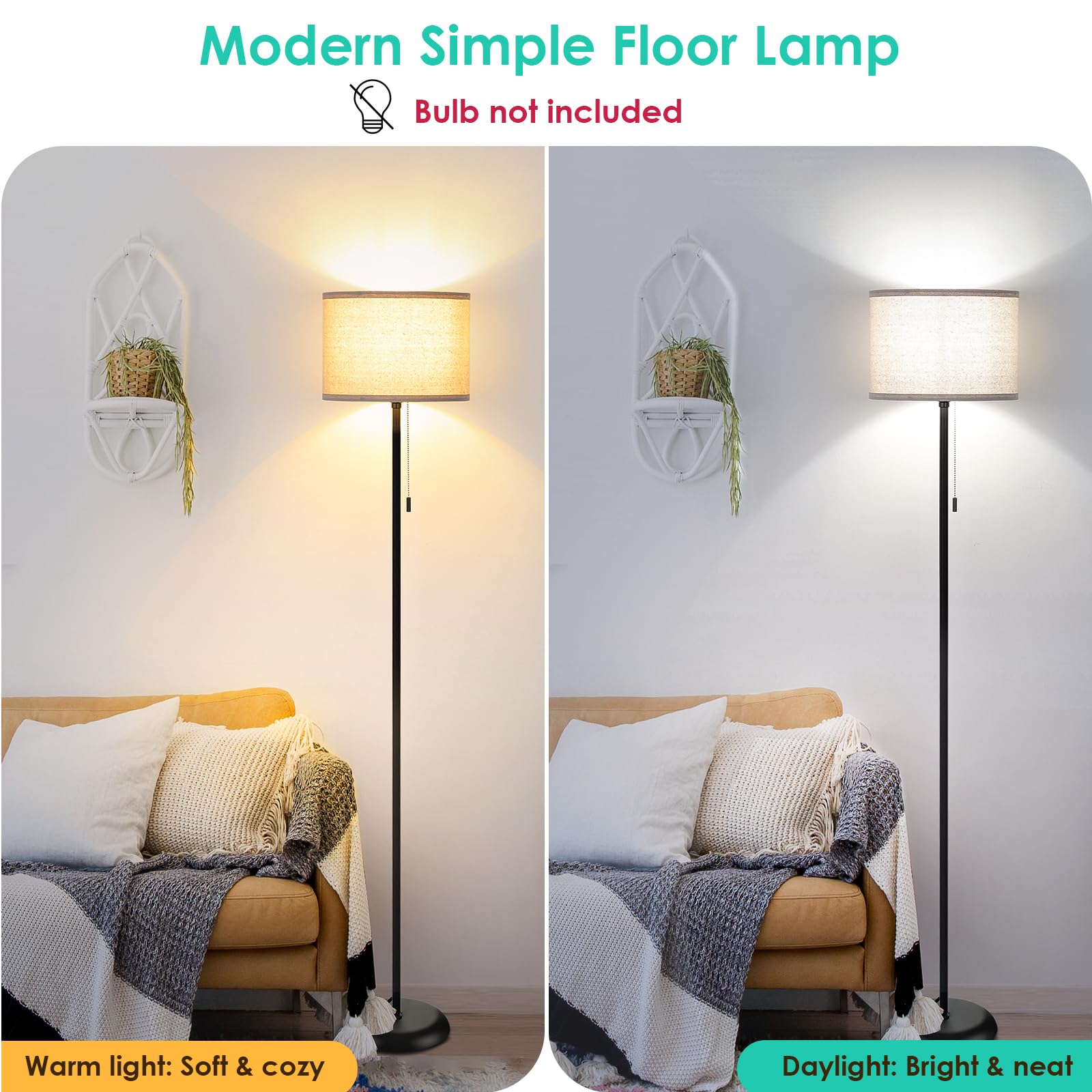 FOLKSMATE floor lamp modern design complements multiple decor styles