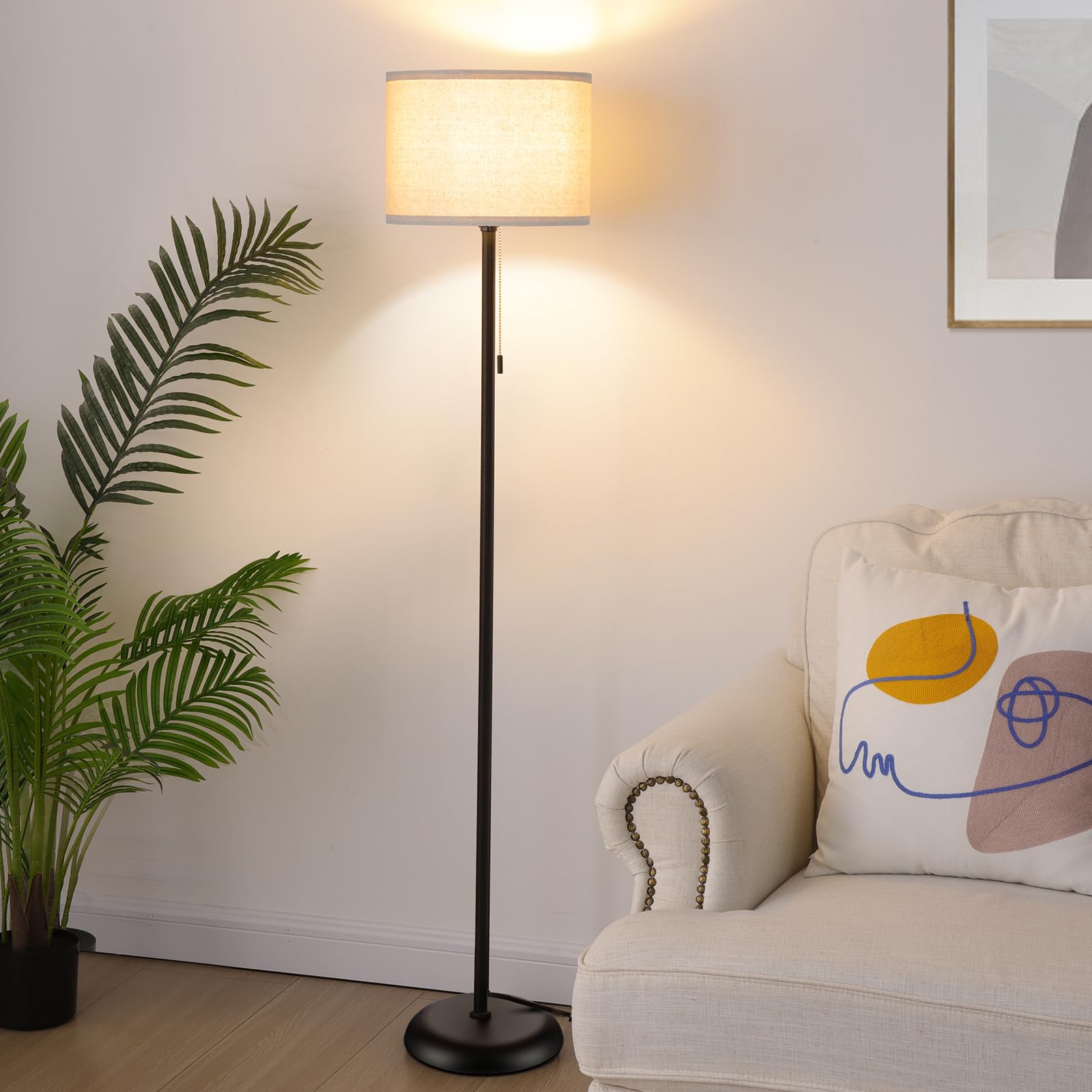 FOLKSMATE floor lamp pull chain for easy on/off control