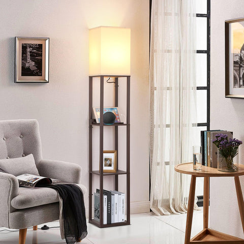 FOLKSMATE tender TC cloth shade adds soft, cozy glow.