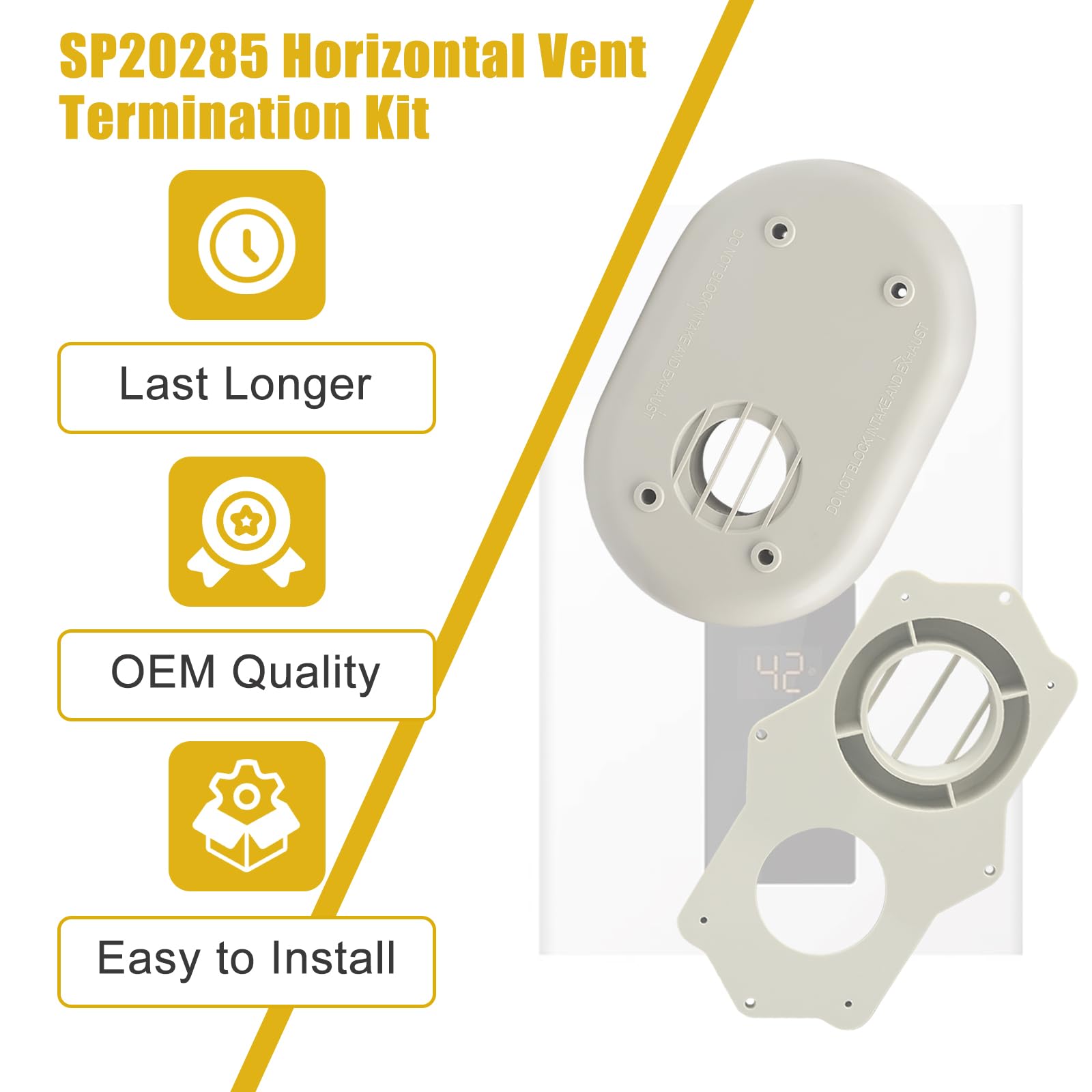 Folosem SP20285 supports safe venting for tankless water heaters and furnaces.