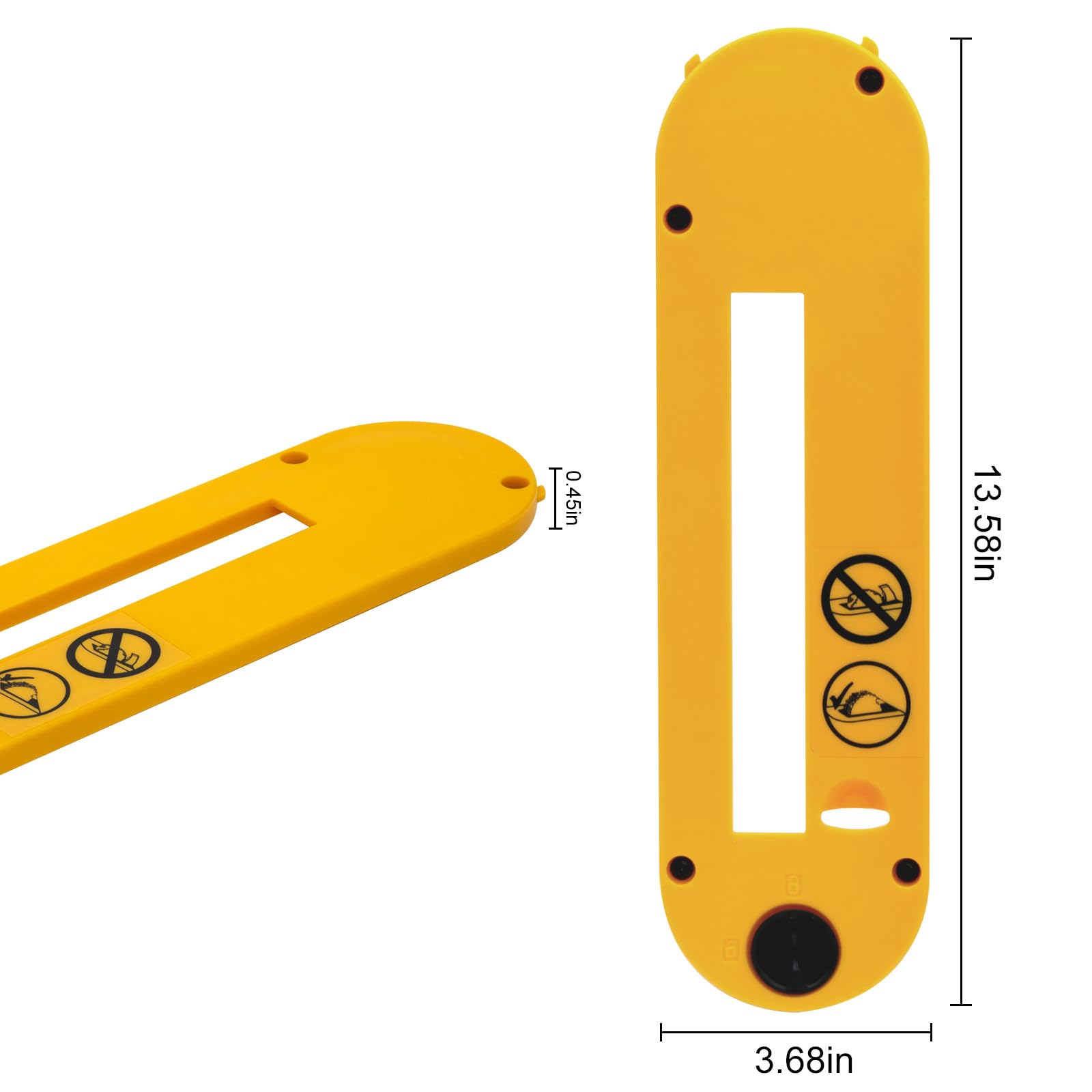 Folosem DWE7490-compatible throat plate aligned for smooth dado cuts