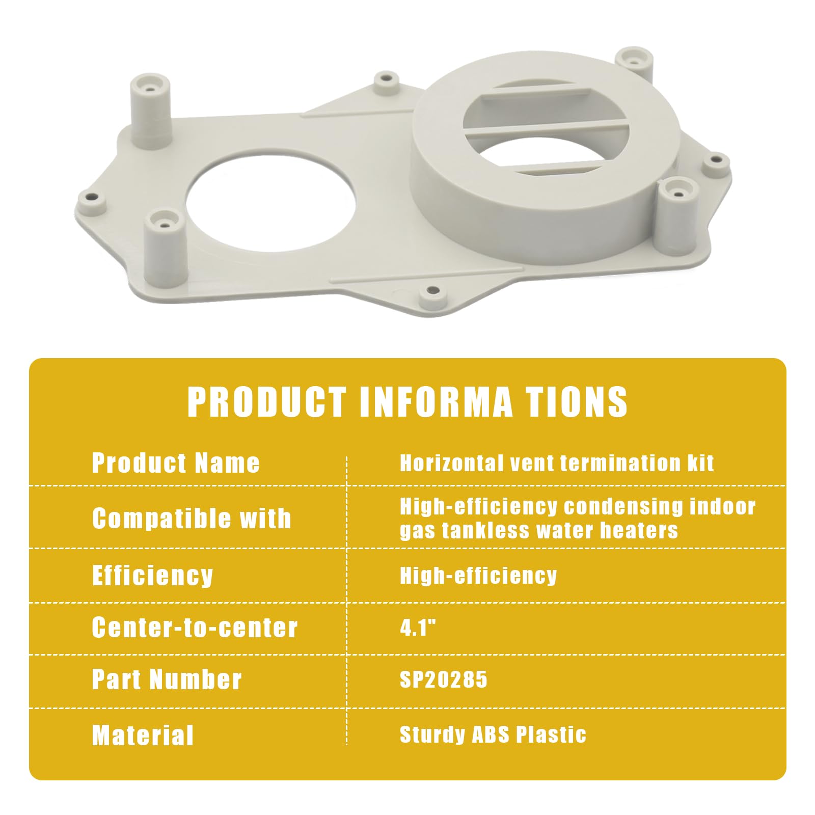 Conceals intake and exhaust pipes for neater exterior appearance with Folosem kit.