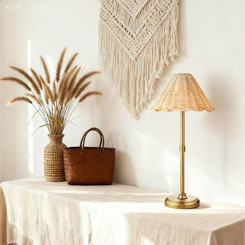 Folux brass-finish frame conveying modern Boho elegance