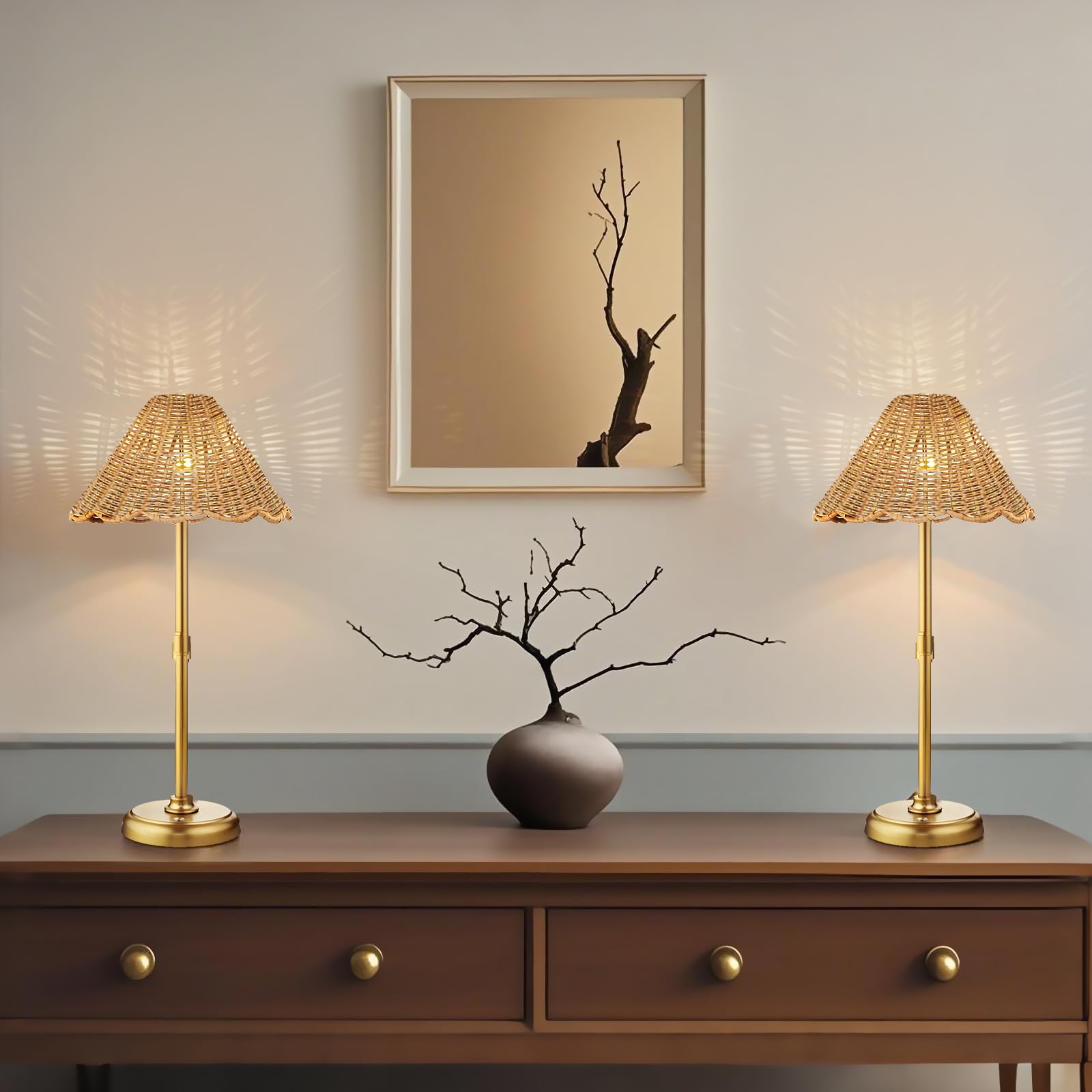 Folux lamp glow at dimmed setting creating ambient mood without bulb changes