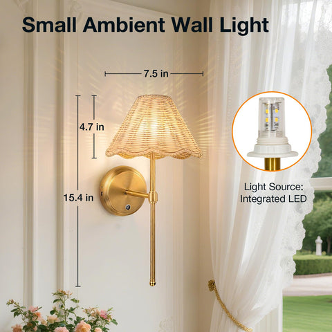 Folux 5200mAh battery powering the sconces for long, cordless use