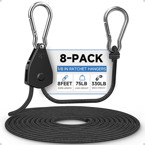 Fondwell adjustable grow light hangers with quick release for secure setup
