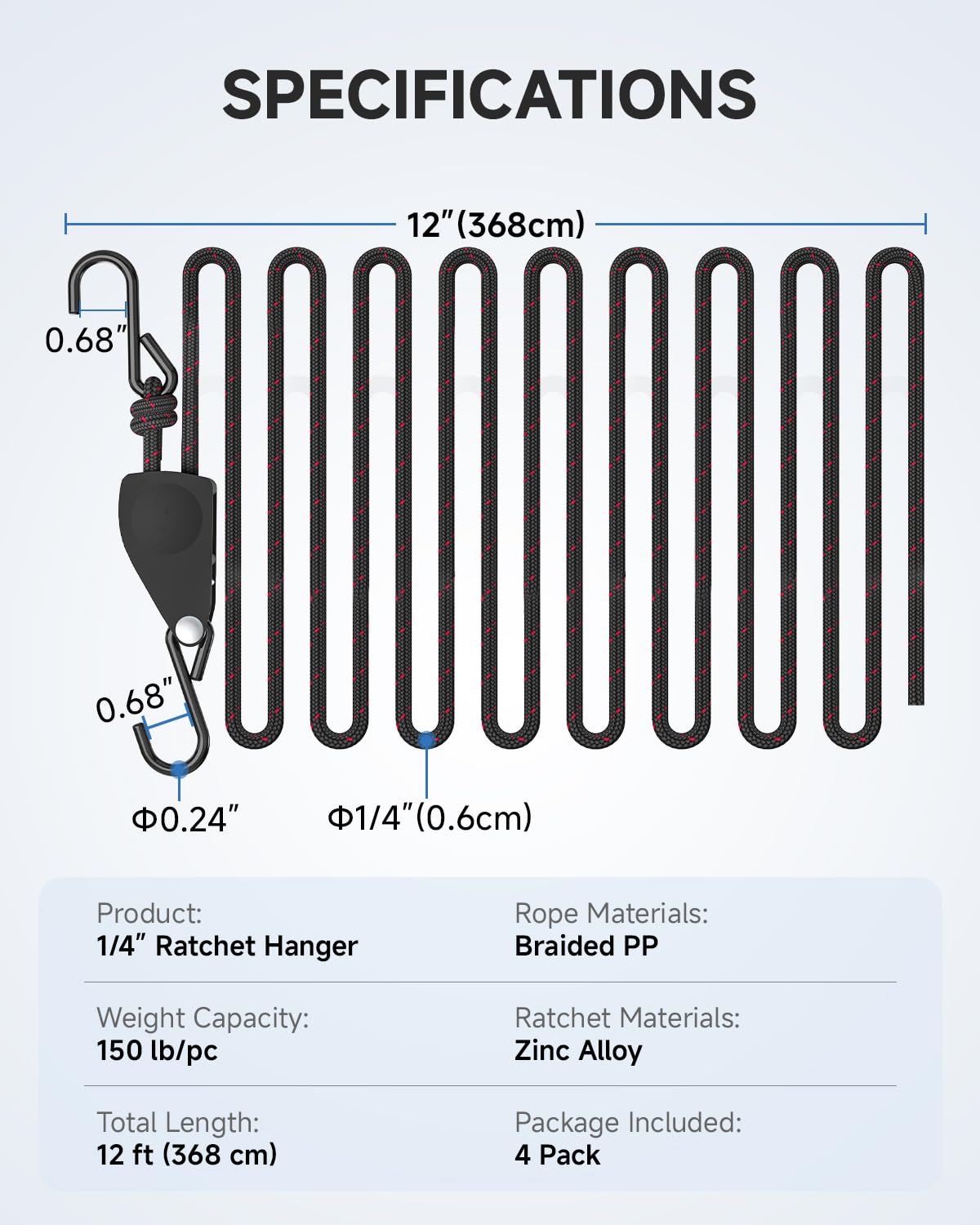 Fondwell easy-adjust strap with quick-release reduces knot-tying and setup time
