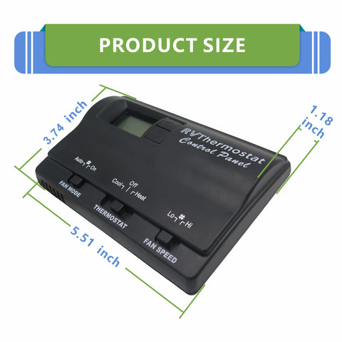 FONGLP Three-mode thermostat supports fan, cooling/heating, and fan speed