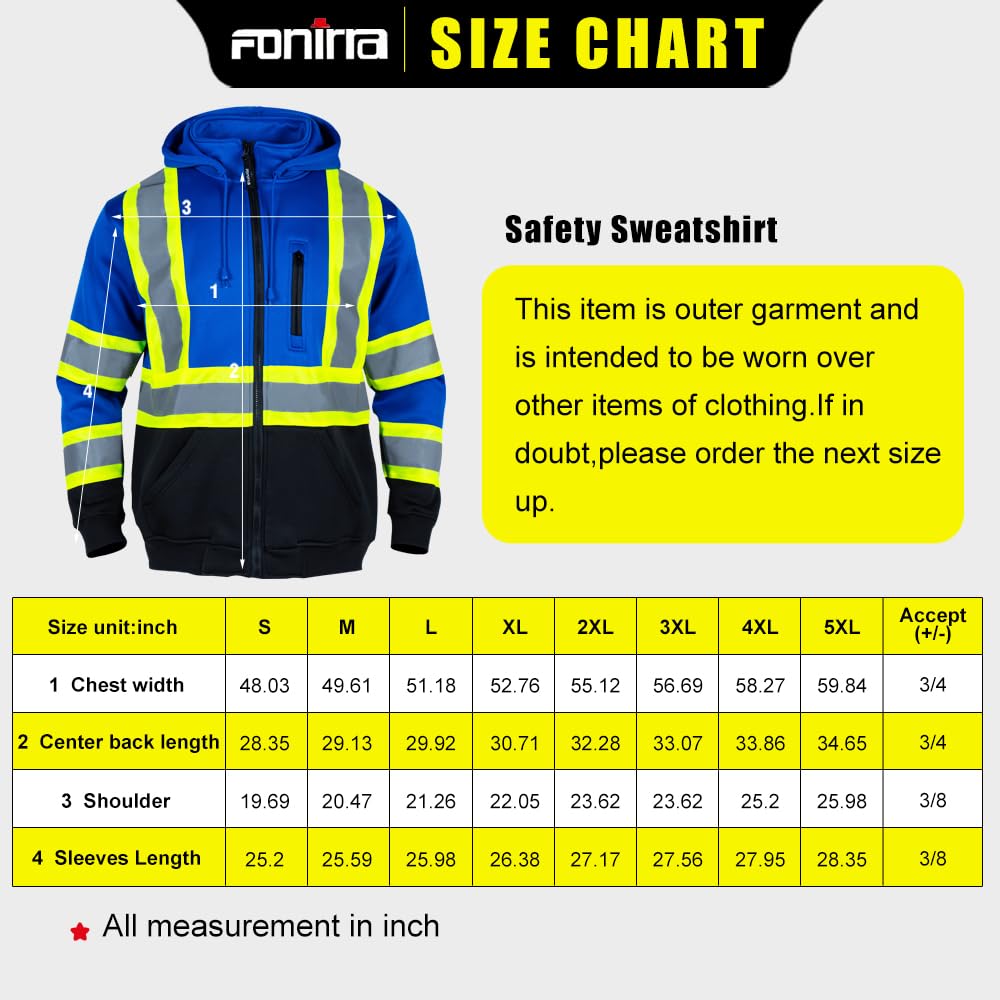 Fonirra hi-vis hoodie outdoor work use depicting real-world safety and comfort.