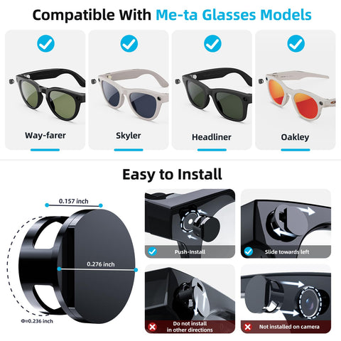 Ray-Ban Headliner with FONKEN front view concealing LED indicator