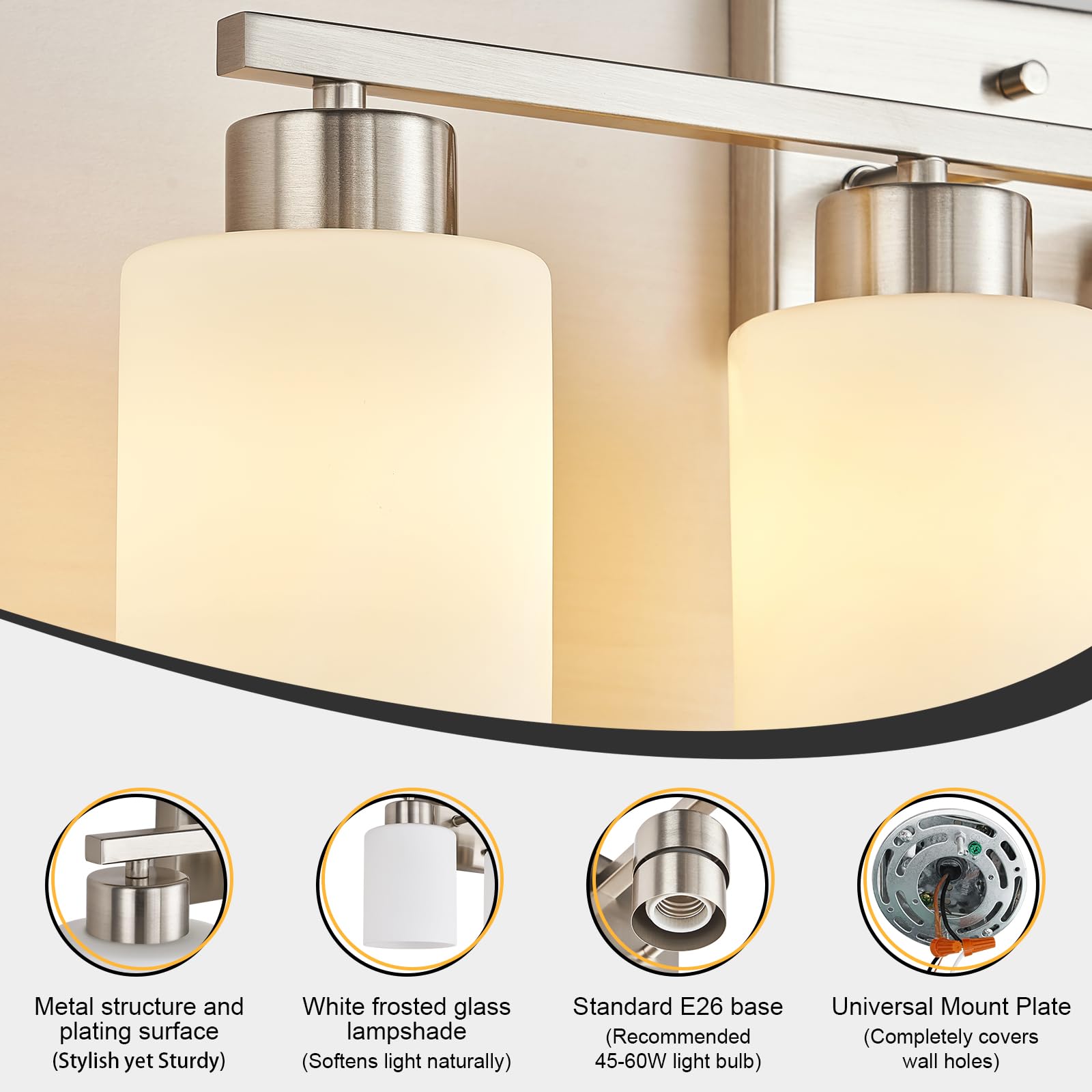 FonmYim installation steps showcase easy, up-or-down mounting options for versatile bathroom setup.