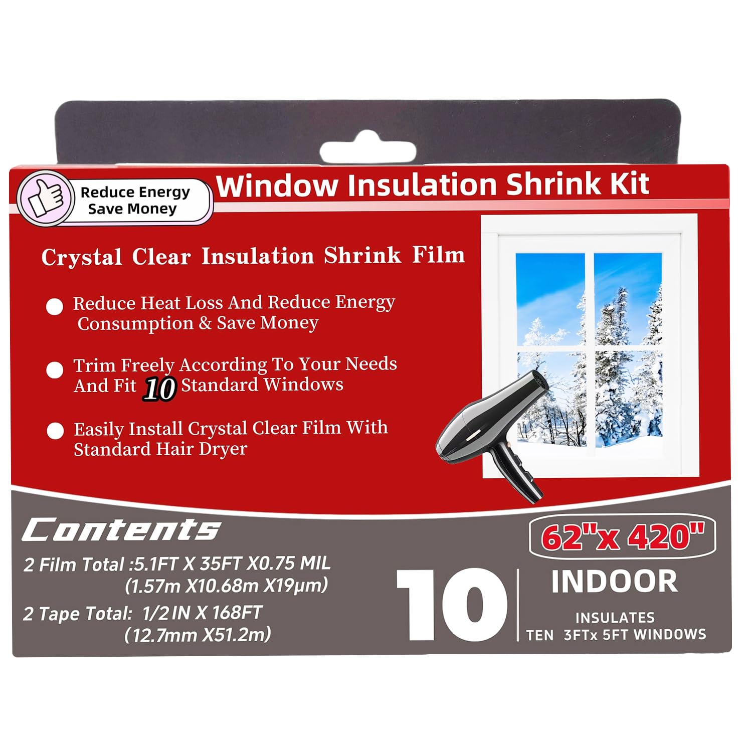 FonsBleaudy clear shrink film close-up preserves natural daylight.