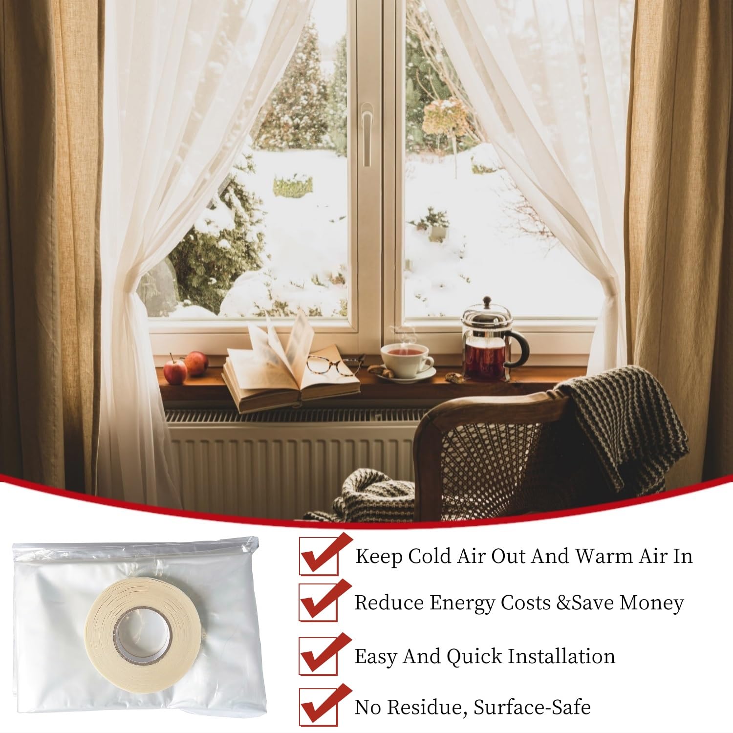 FonsBleaudy kit beside sunny window highlights transparent film letting light through.