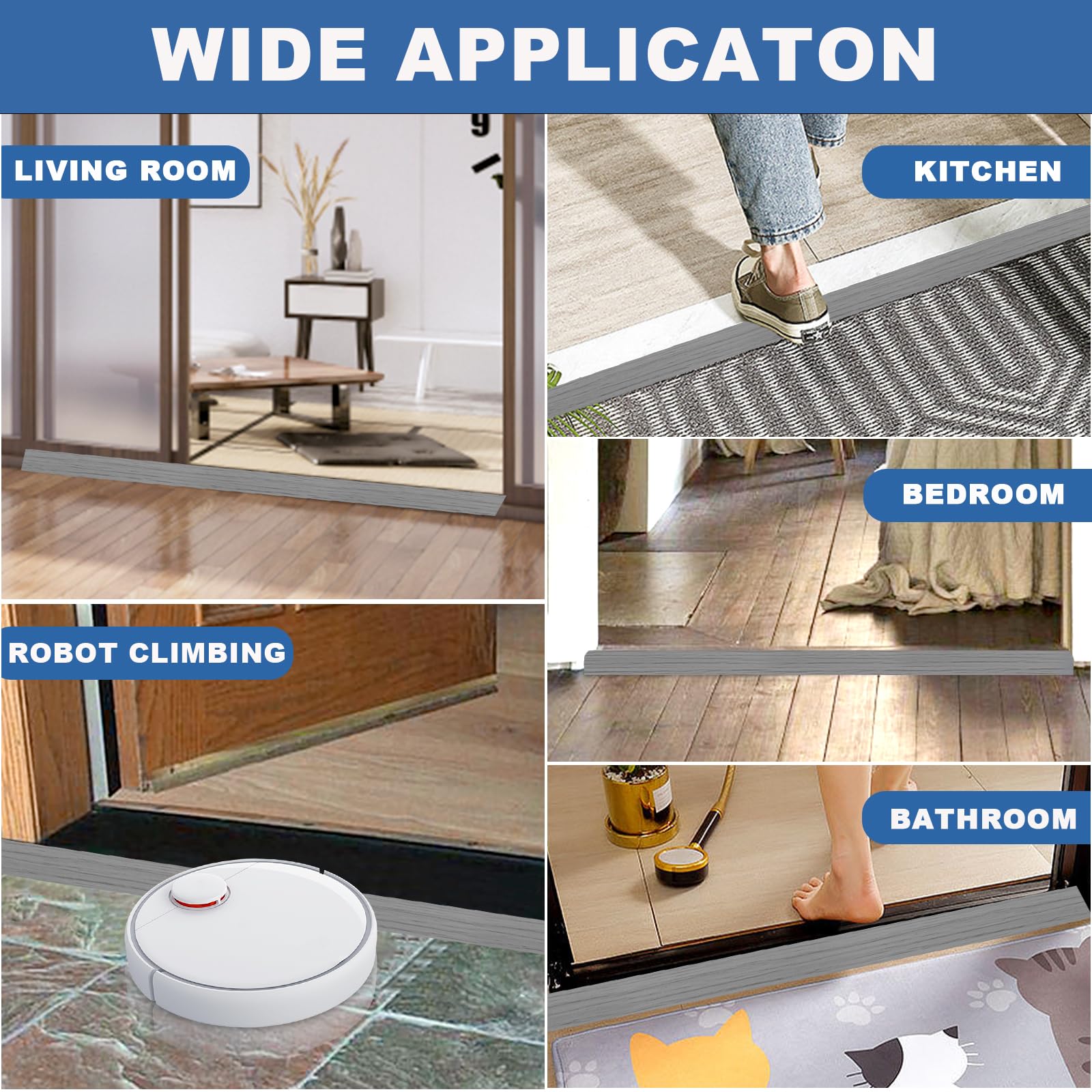 FONUNO edge trim along a doorway adds a neat, durable border