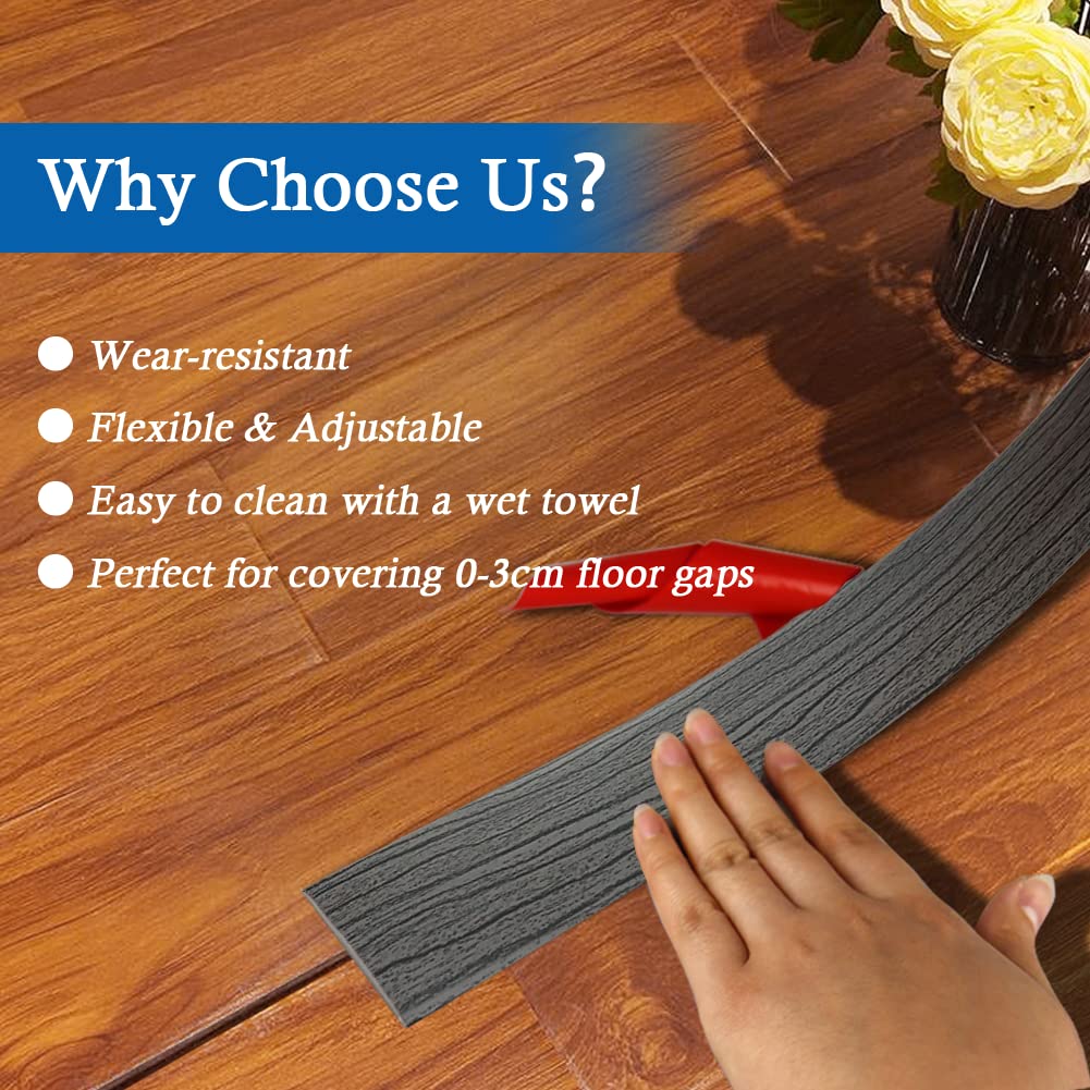 Fonuno wood-grain design demonstrates a stylish edge for a refined floor transition.