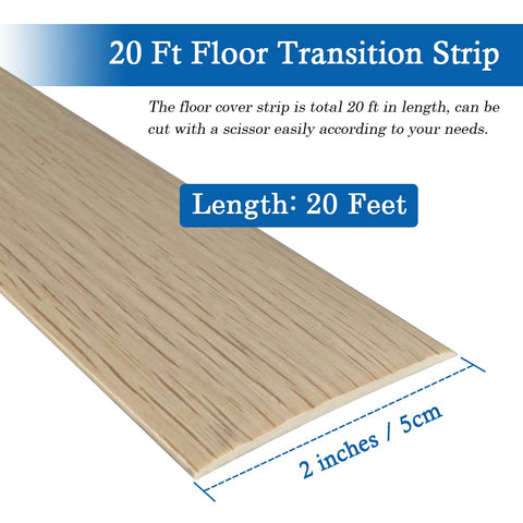 FONUNO transition strip installation shows cutting to size for fit.