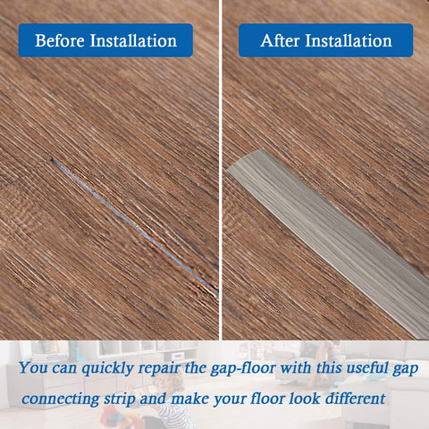 FONUNO gray wood grain gap-cover strip hides cracks and edges