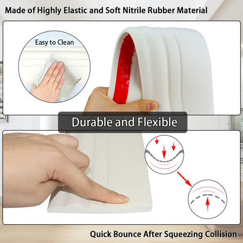 Fonuno peel-and-stick baseboard molding with strong adhesion