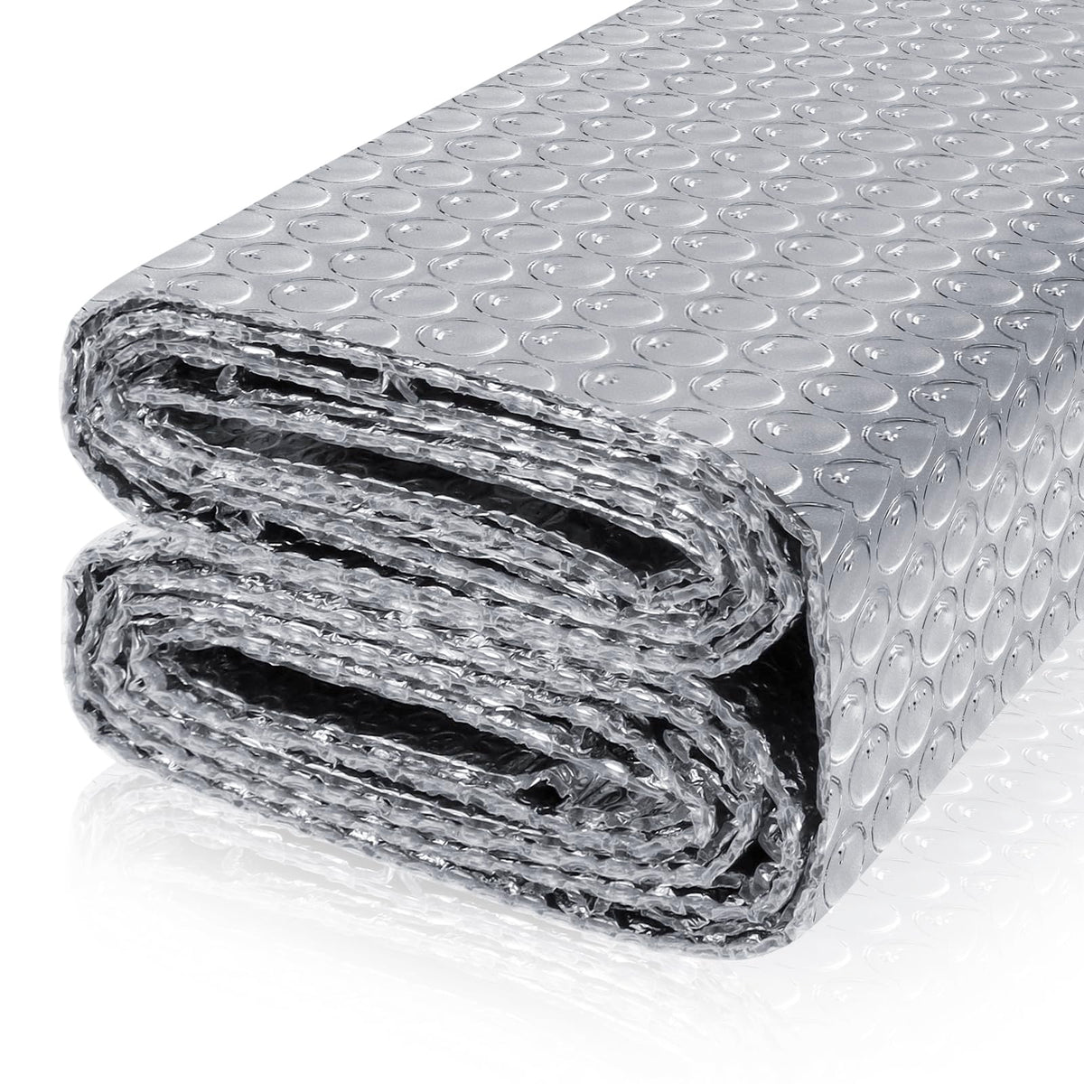 FONUNO Reflective Bubble Insulation Sheet Roll reduces heat gain around windows.