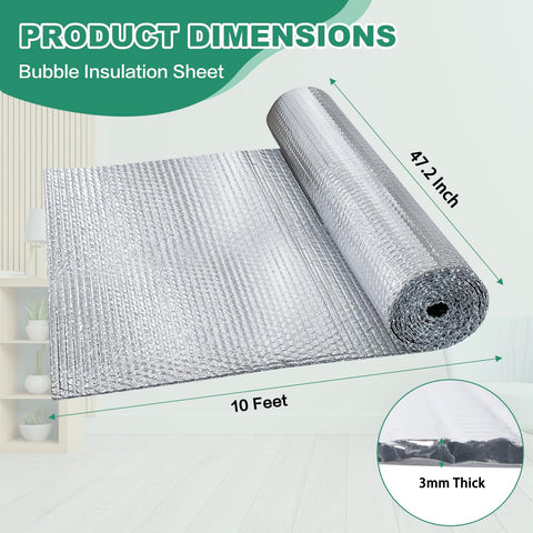 FONUNO Roof and garage door insulation sheet blocks heat transfer effectively.