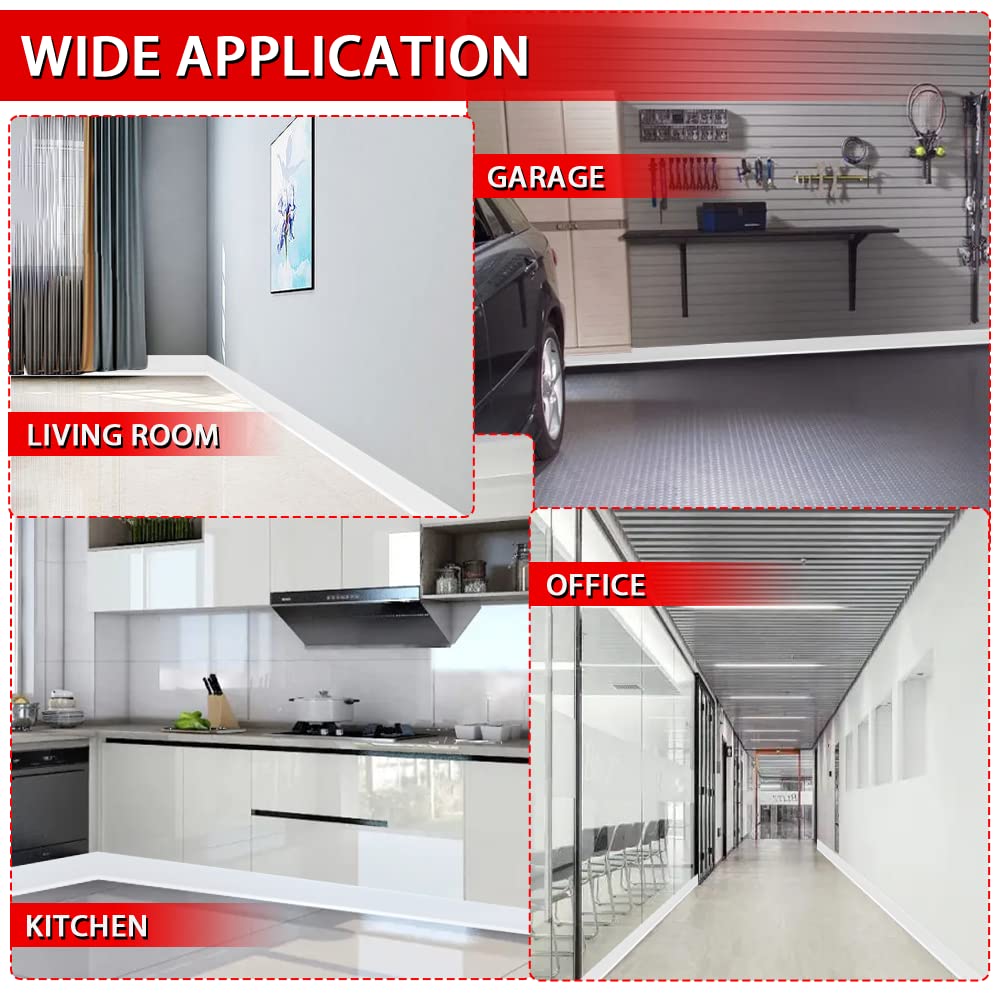 FONUNO vinyl wall base used in living room and kitchen for edge protection