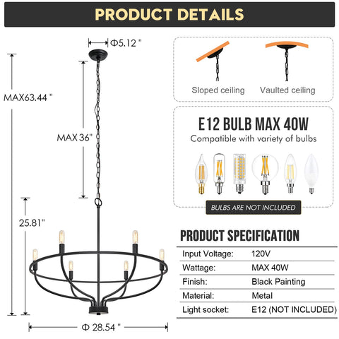 FookChak ETL-certified dining light combines safety with stylish design.