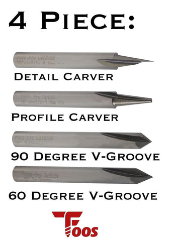 Foos engraving 15° detail liner for fine carving and smooth textures.