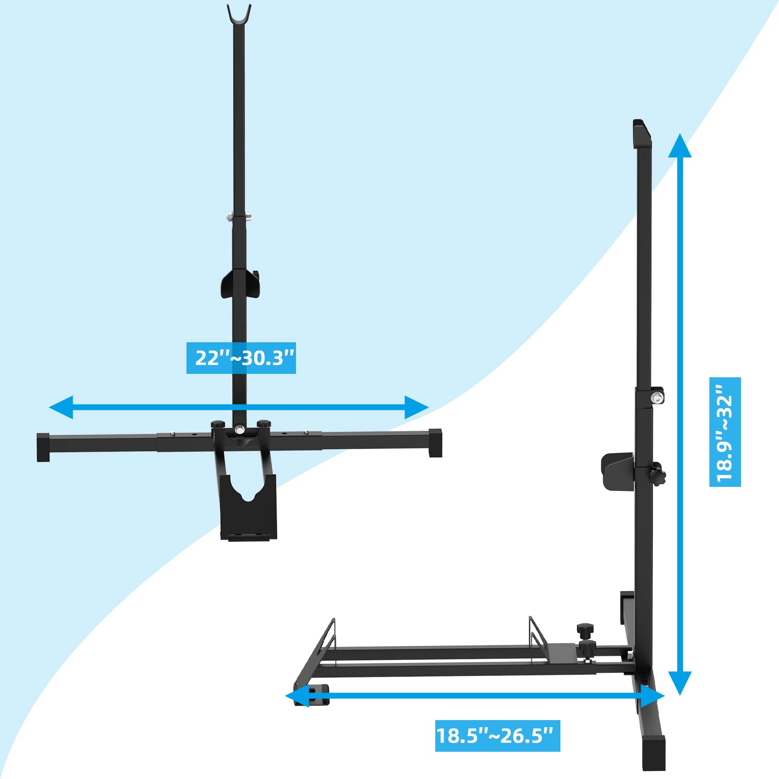 Foozet bike stand with adjustable height 18-32 inches suitable for many bikes