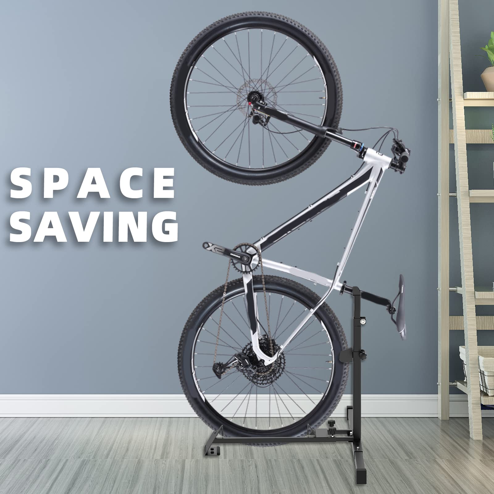 Foozet bike stand ideal for apartment or dorm storage spaces