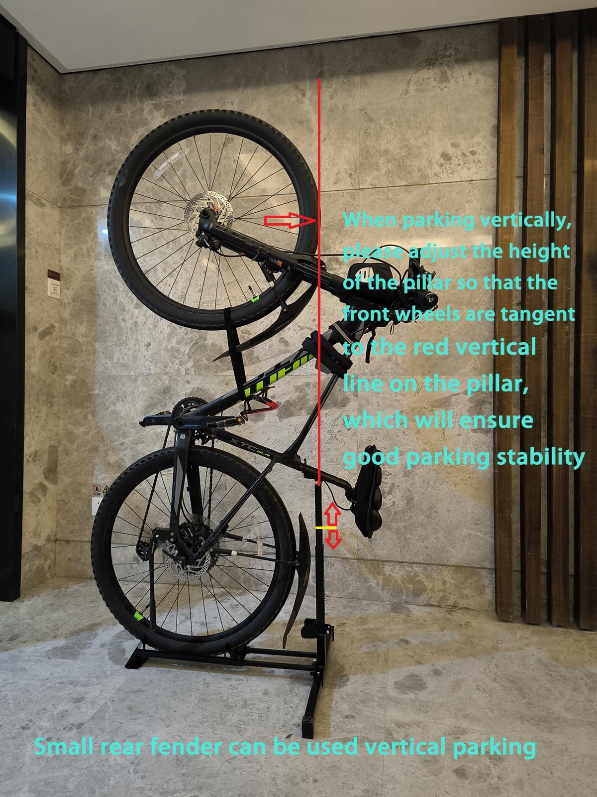 Foozet rear-wheel level parking keeps bikes stable and accessible