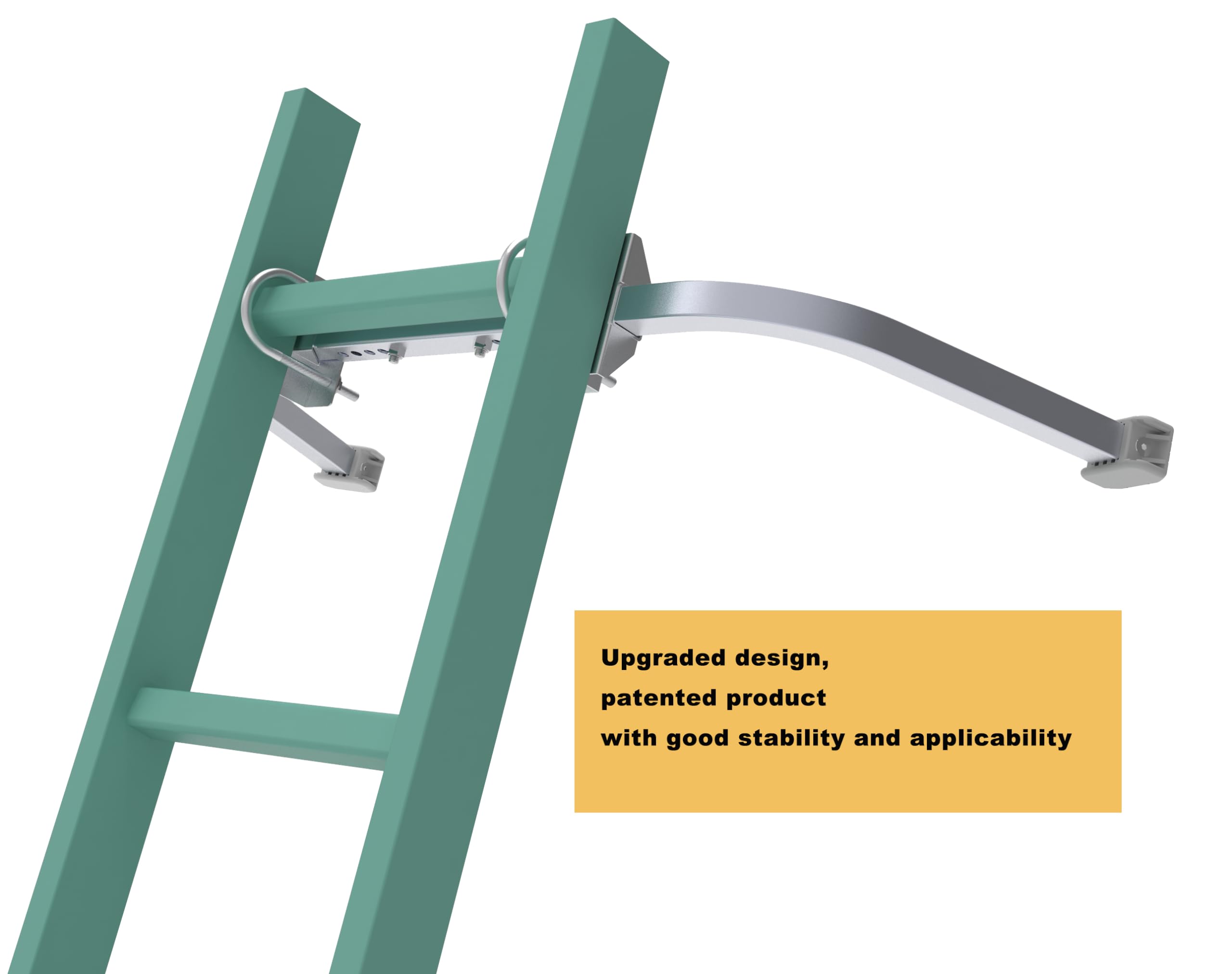 Foozet Ladder Stabilizer protects gutters during maintenance work