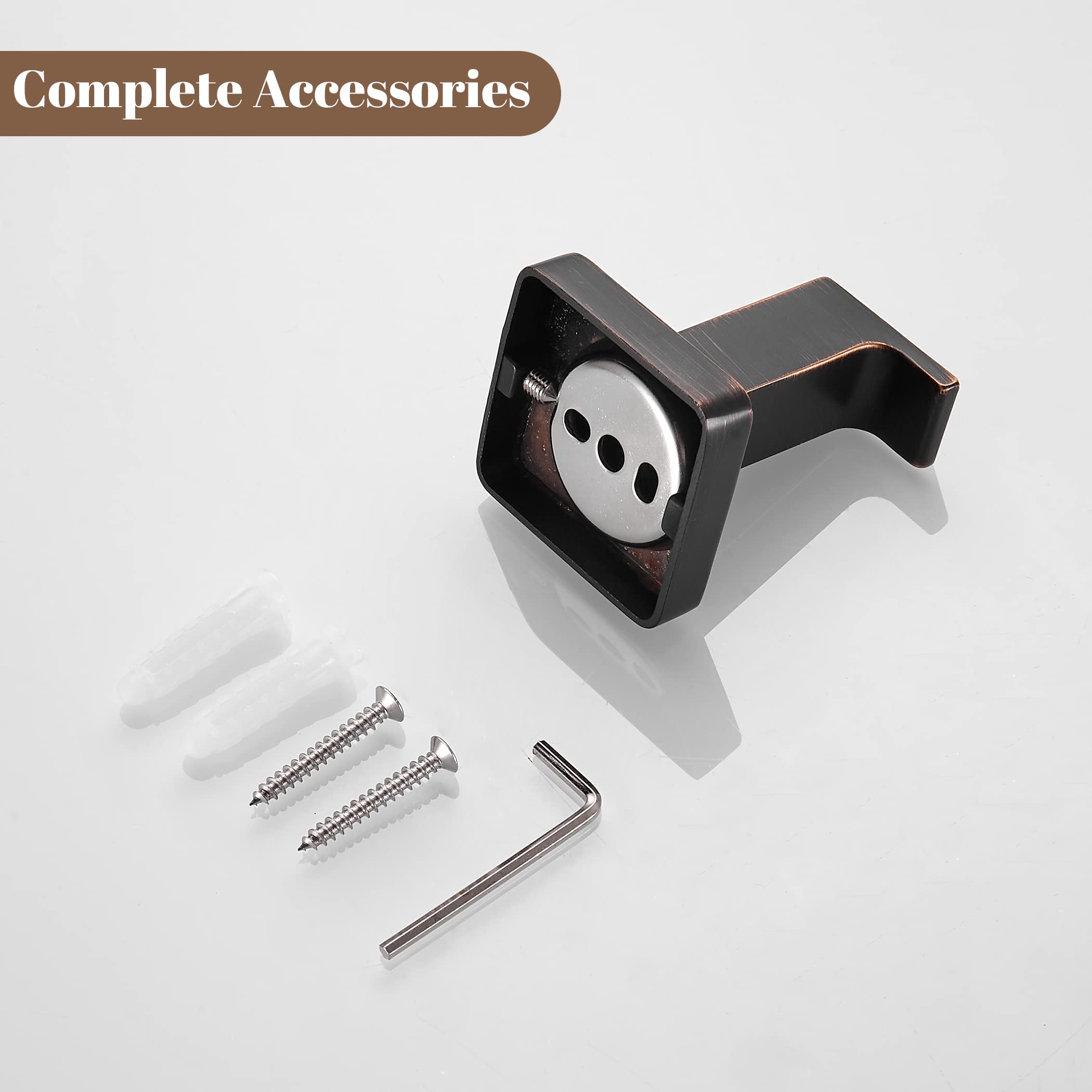 FORBATH Bronze Towel Hooks easy installation with hidden screws