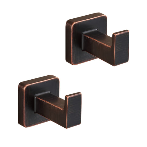 FORBATH Bronze Towel Hooks front view showing durable stainless steel construction