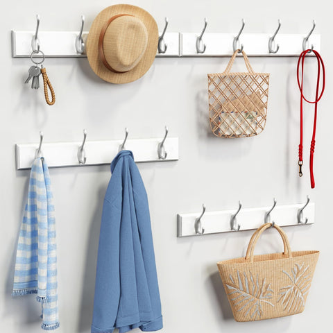 Forbena modern wall mount rack complements contemporary interiors.