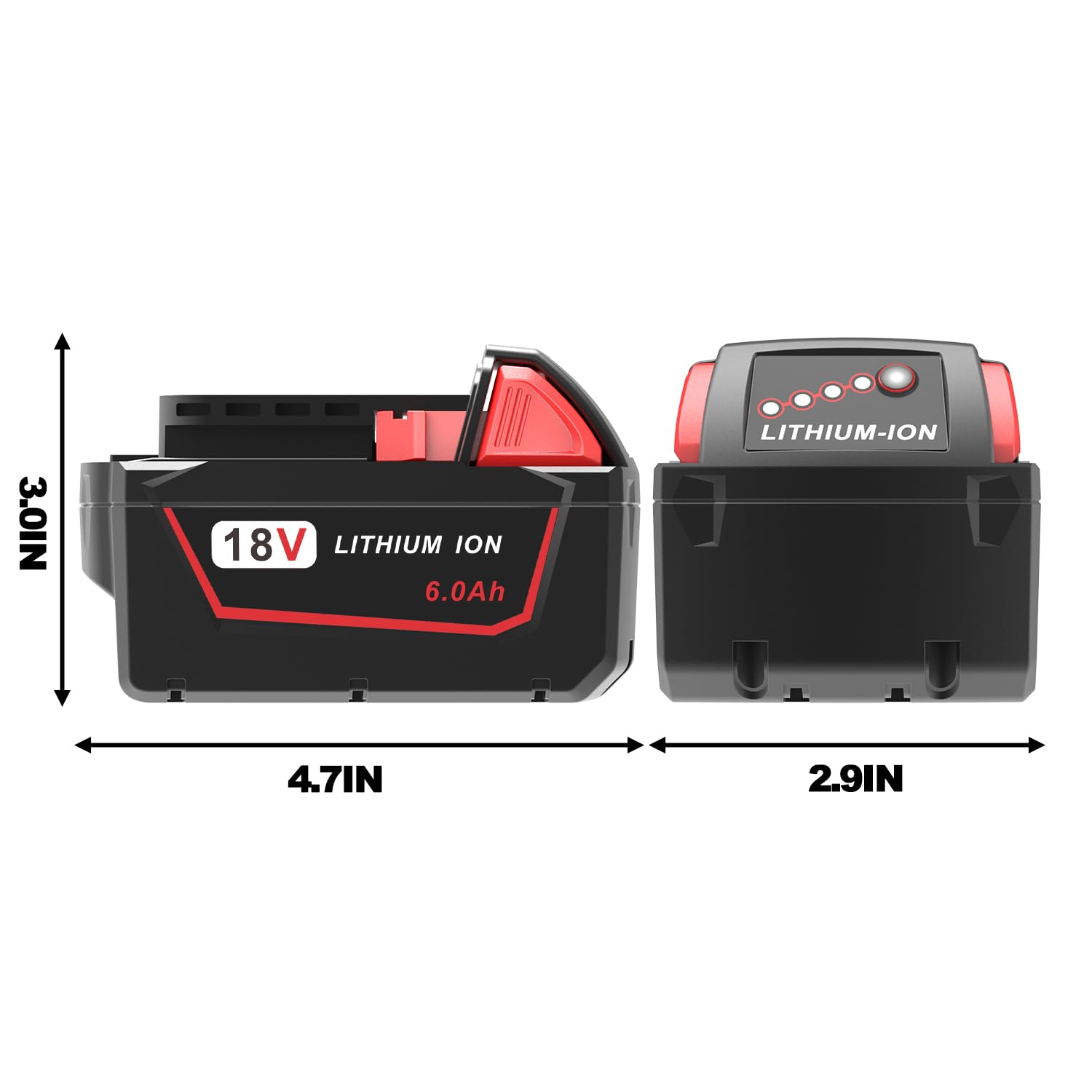 FORBETER packaged battery set ready for Milwaukee M18 toolkit upgrade.